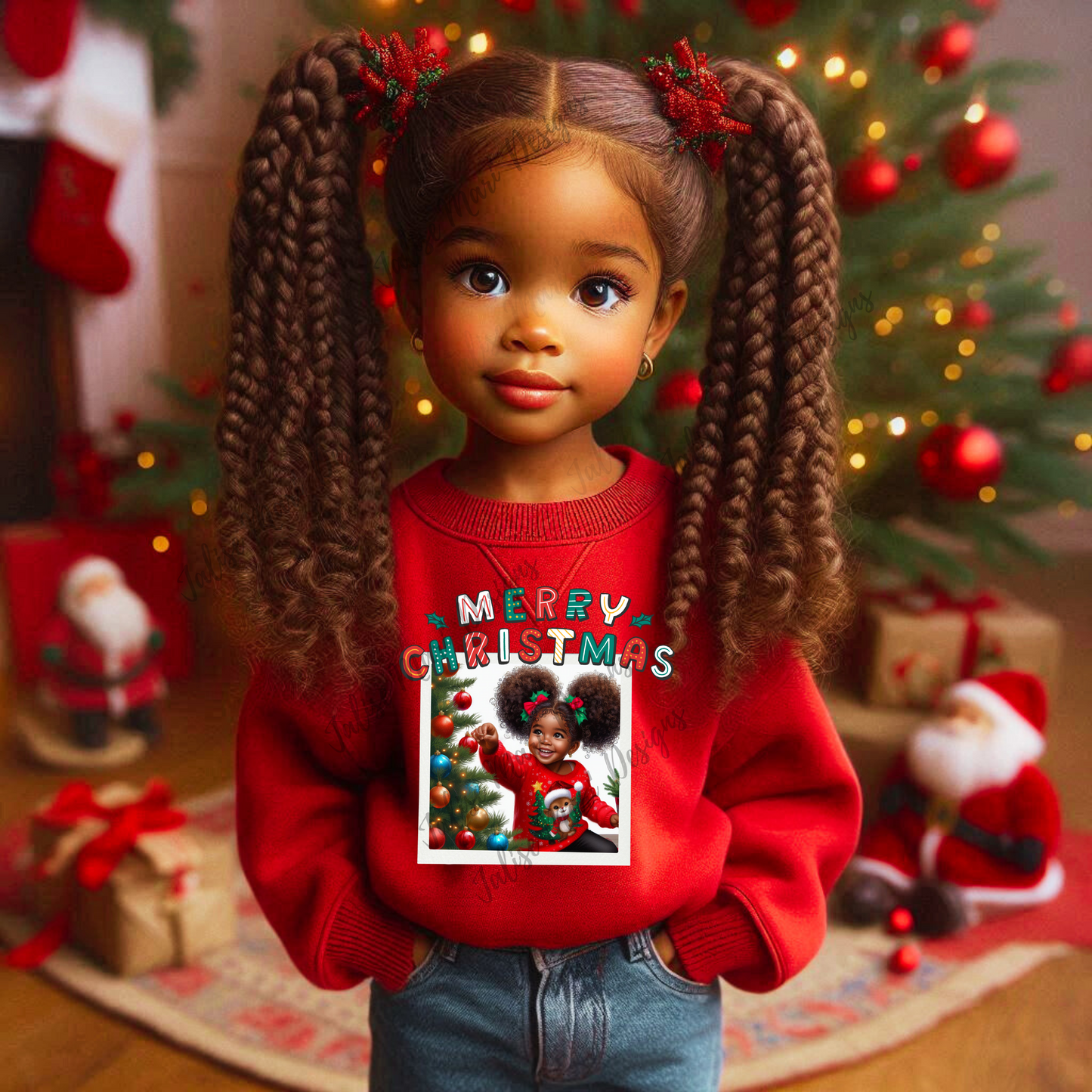 Little Brown Girl Christmas